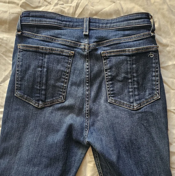 Rag & Bone Indigo Denim Skinny Jeans - Picture 6 of 6
